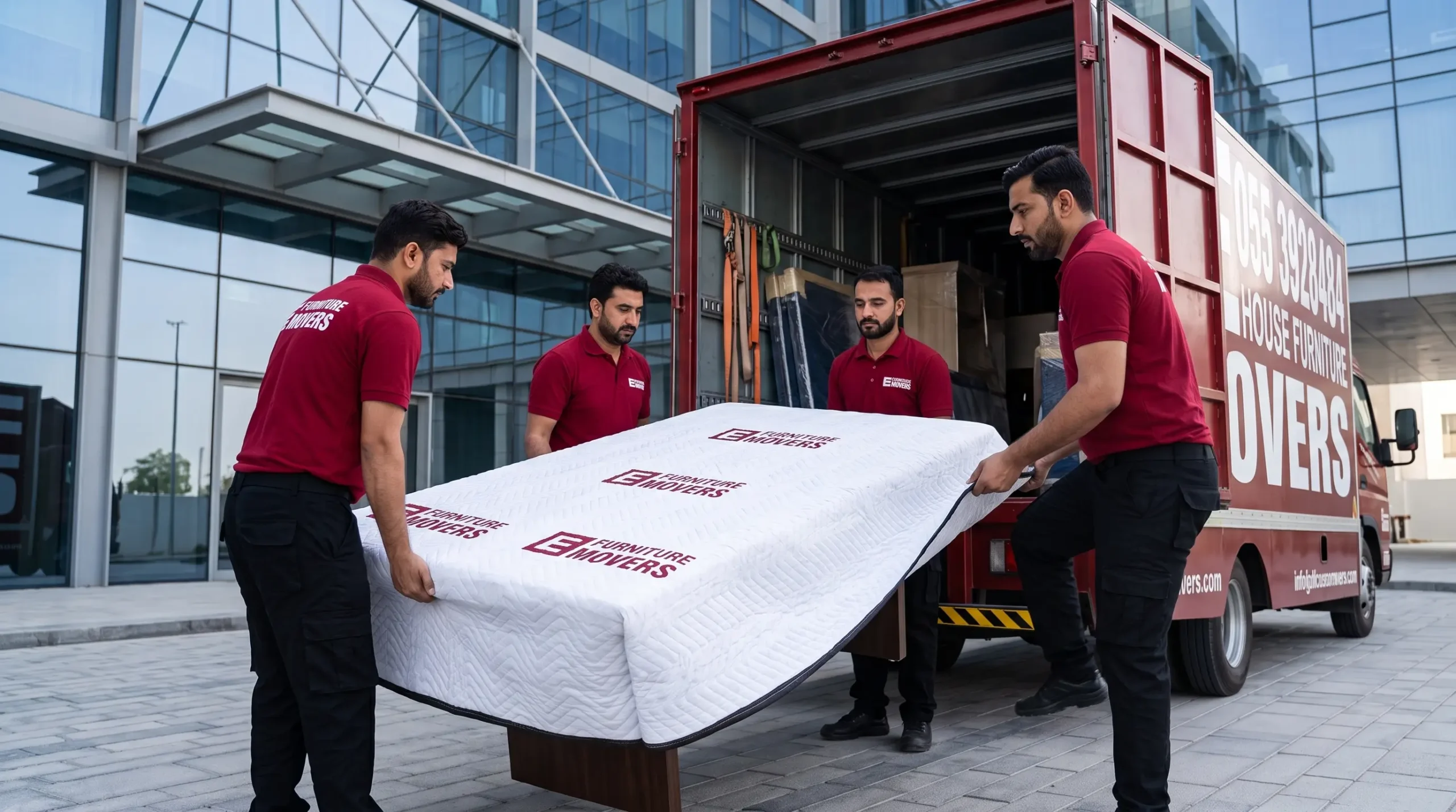E Furniture Movers delivering furniture across Dubai communities