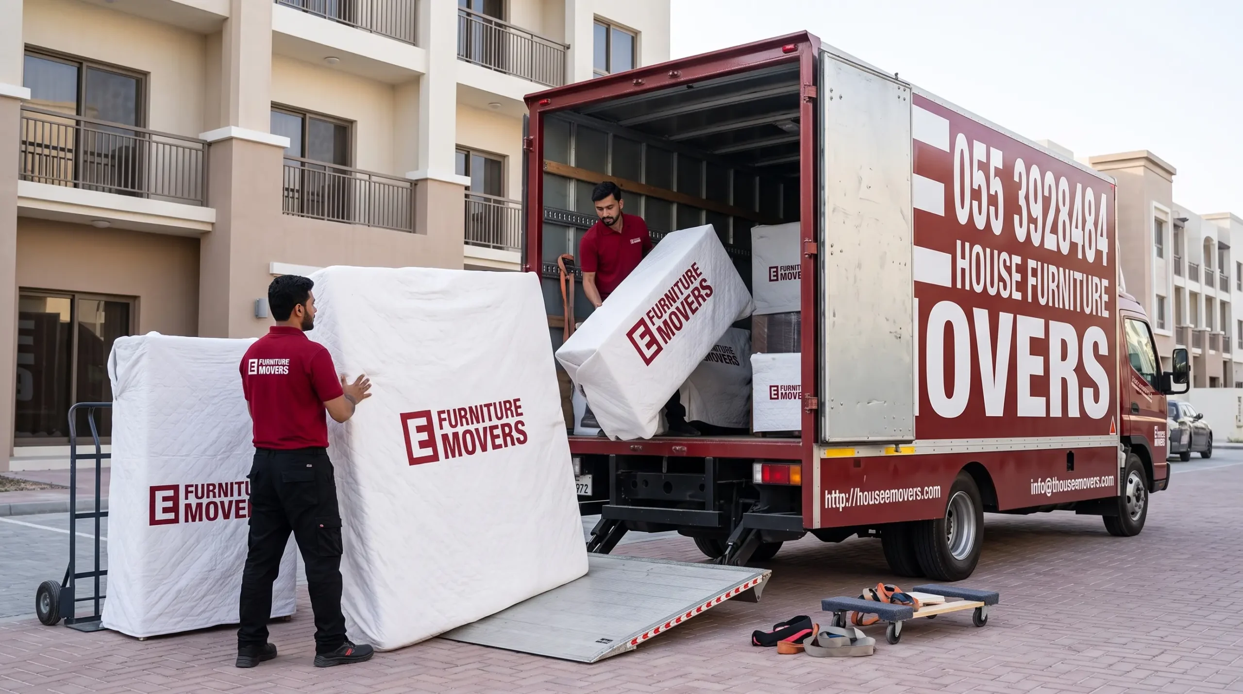 E Furniture Movers delivering furniture across Dubai communities