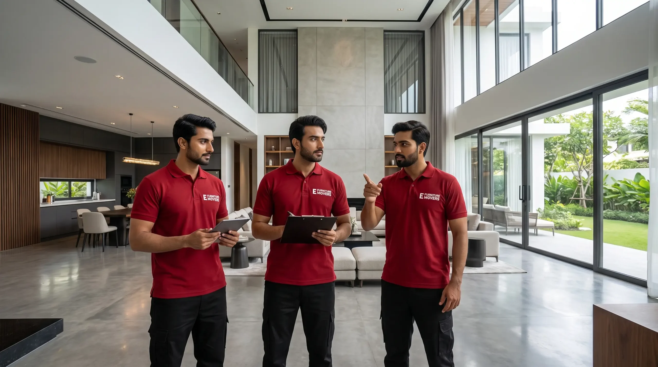E Furniture Movers coordinating a compliant building move-in in Dubai